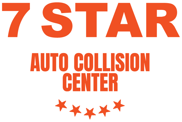 7 Star Auto Collision Center Text Logo